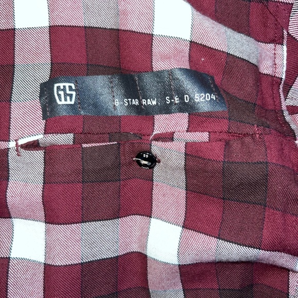 G-STAR Waterpatrol Shirt Mens Large Plaid Flannel Zip Button up - Picture 4 of 10